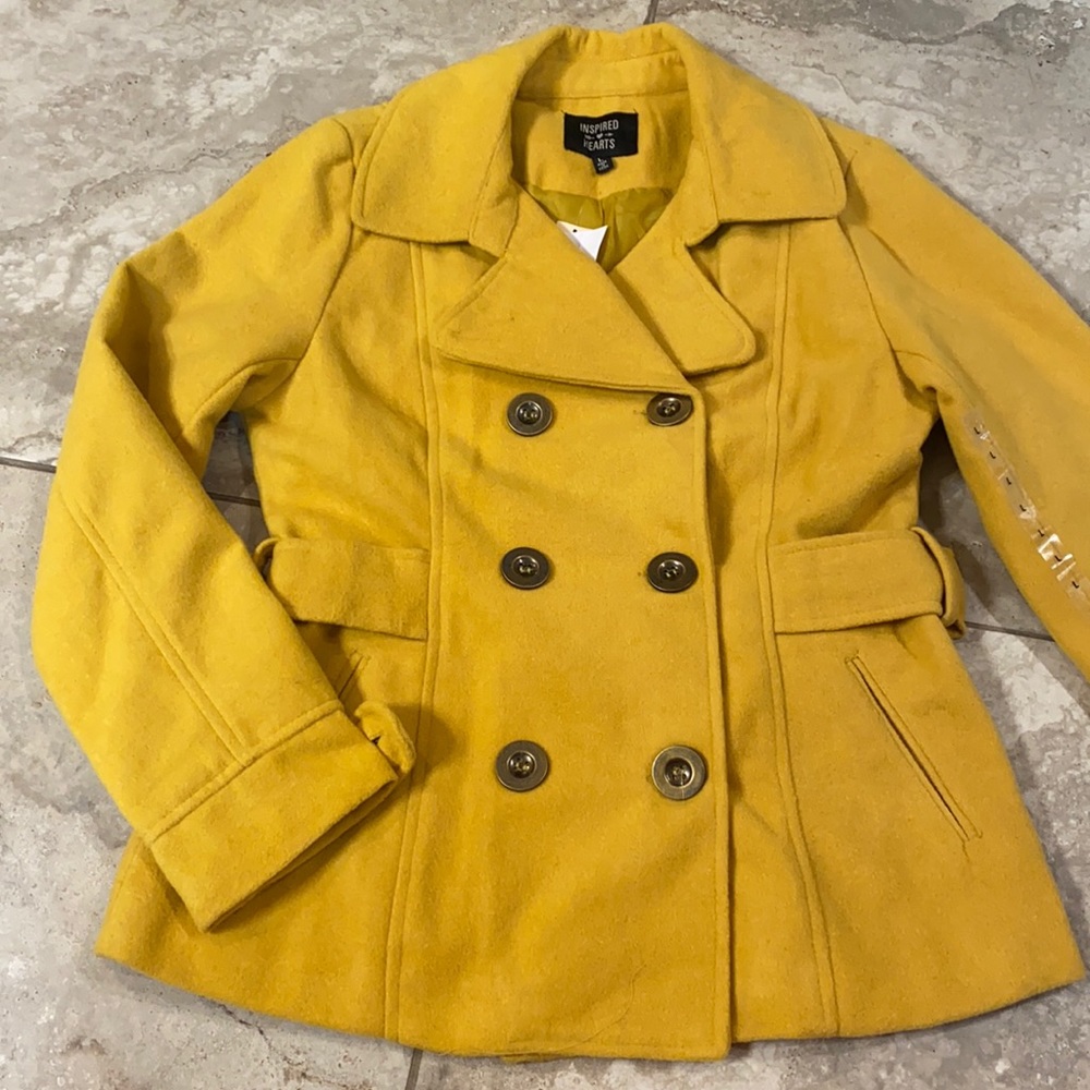 NWT Double breasted peacoat